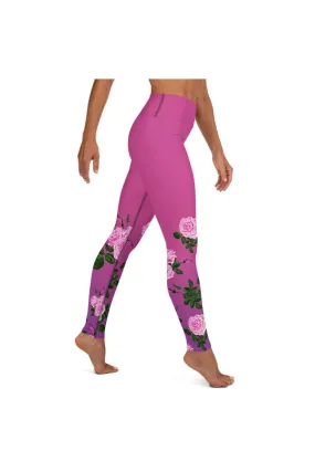 Rose Kimono Yoga Leggings