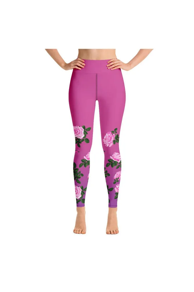 Rose Kimono Yoga Leggings