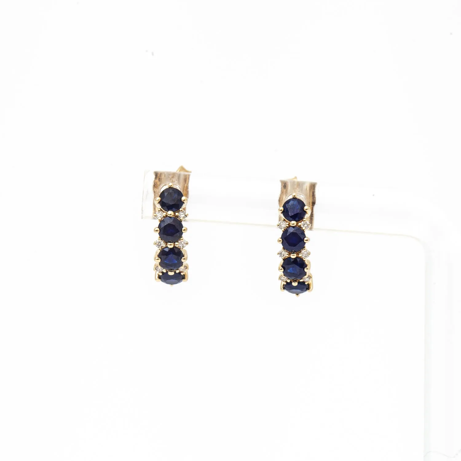 Sapphire & Diamond Rounds J Hoops