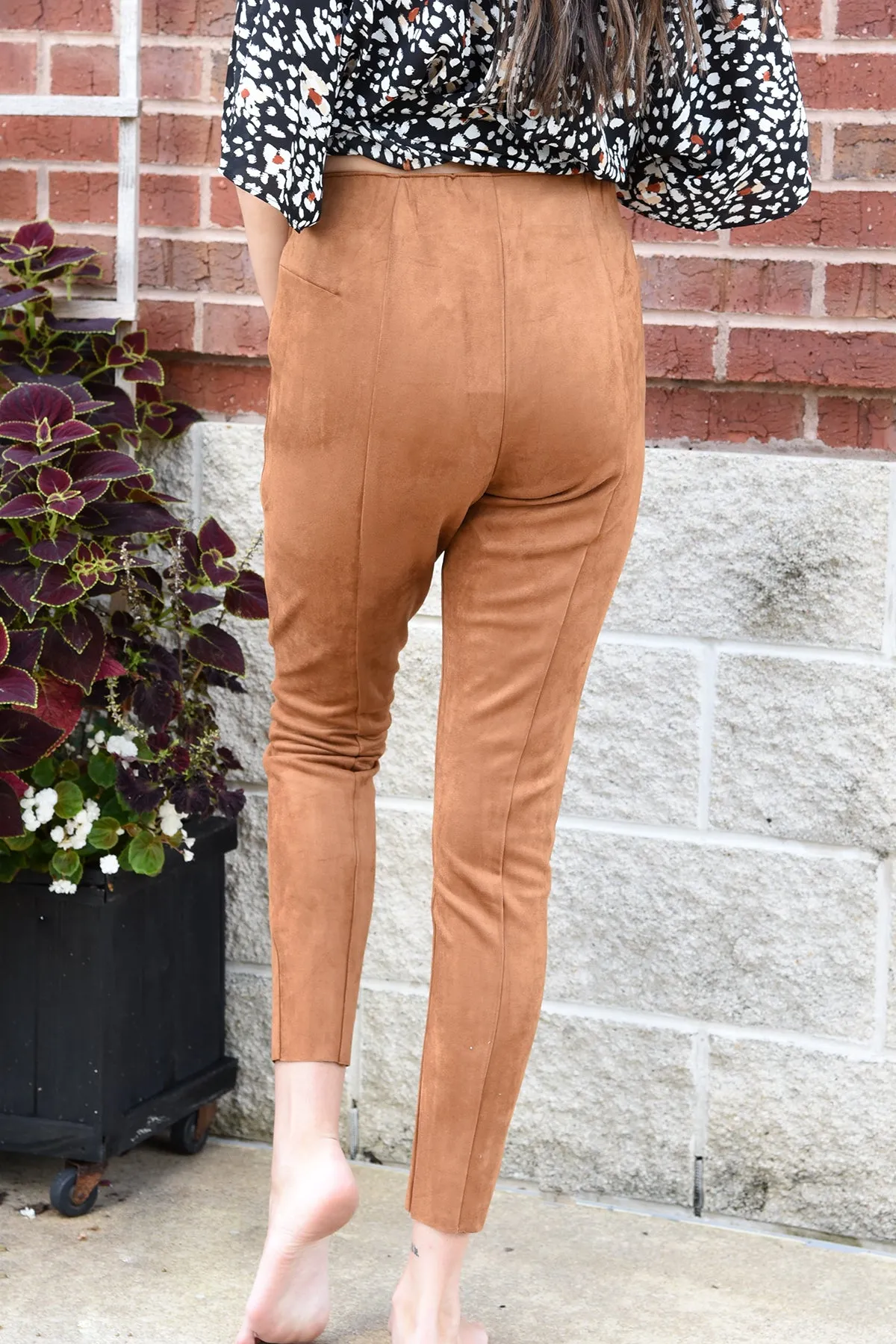 SAY SOMETHING LEGGINGS -CAMEL