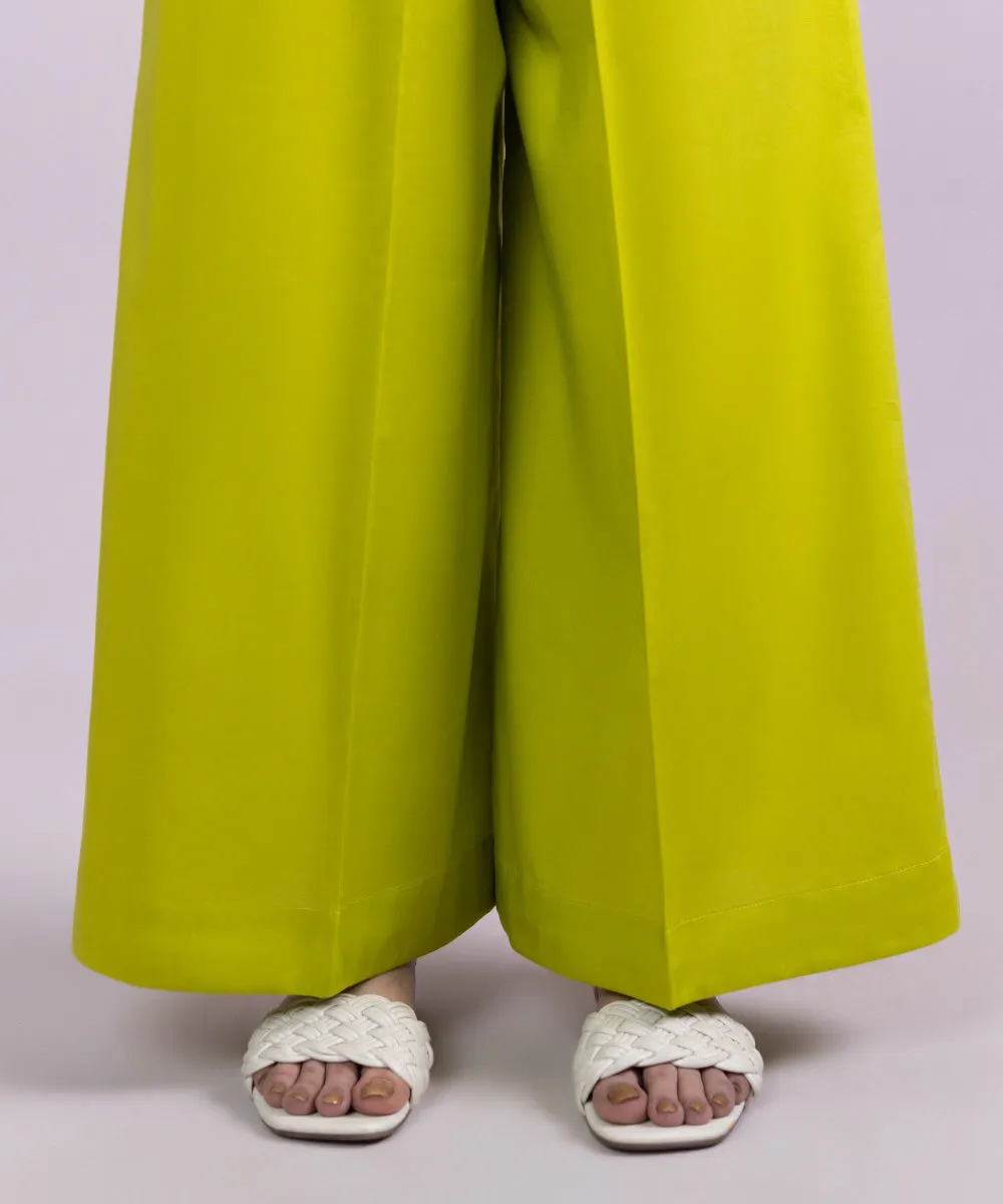 Solid Cotton Viscose Culottes