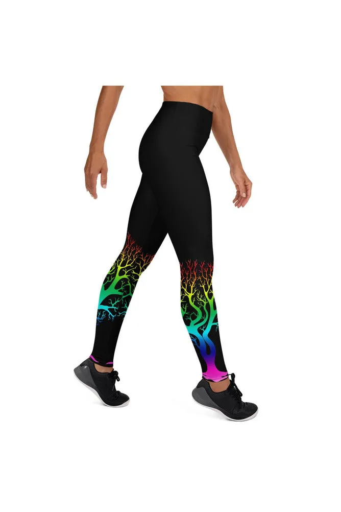 Spectral Bare Naked Trees Yoga Leggings