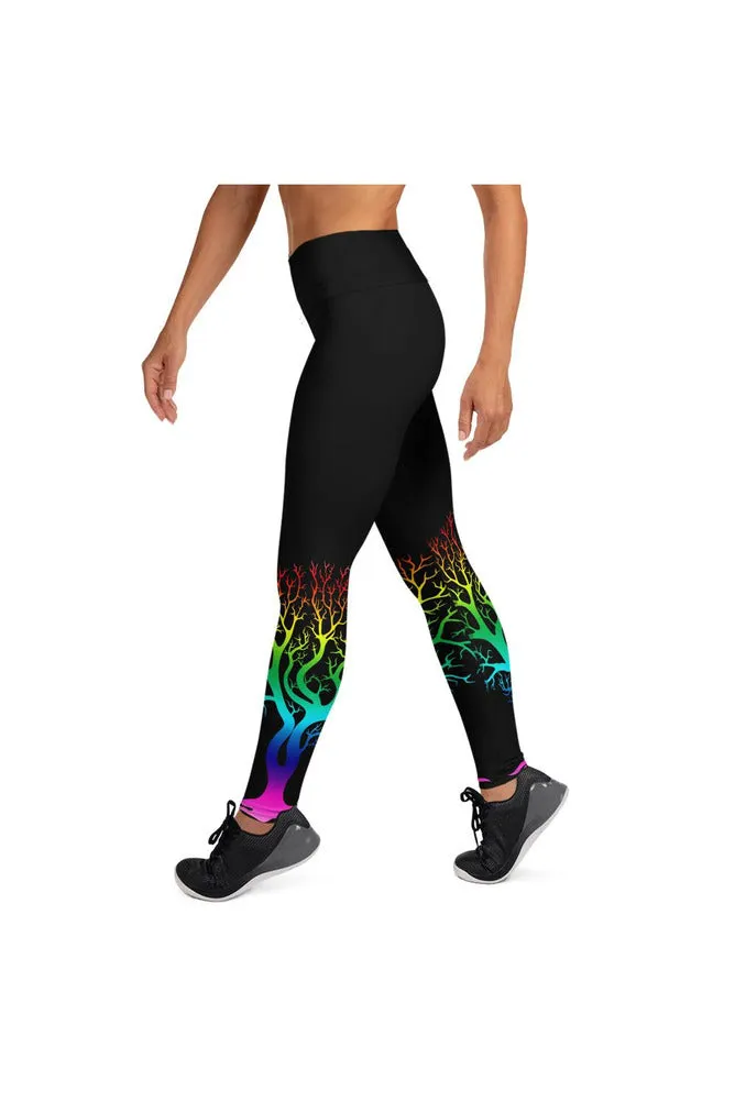 Spectral Bare Naked Trees Yoga Leggings