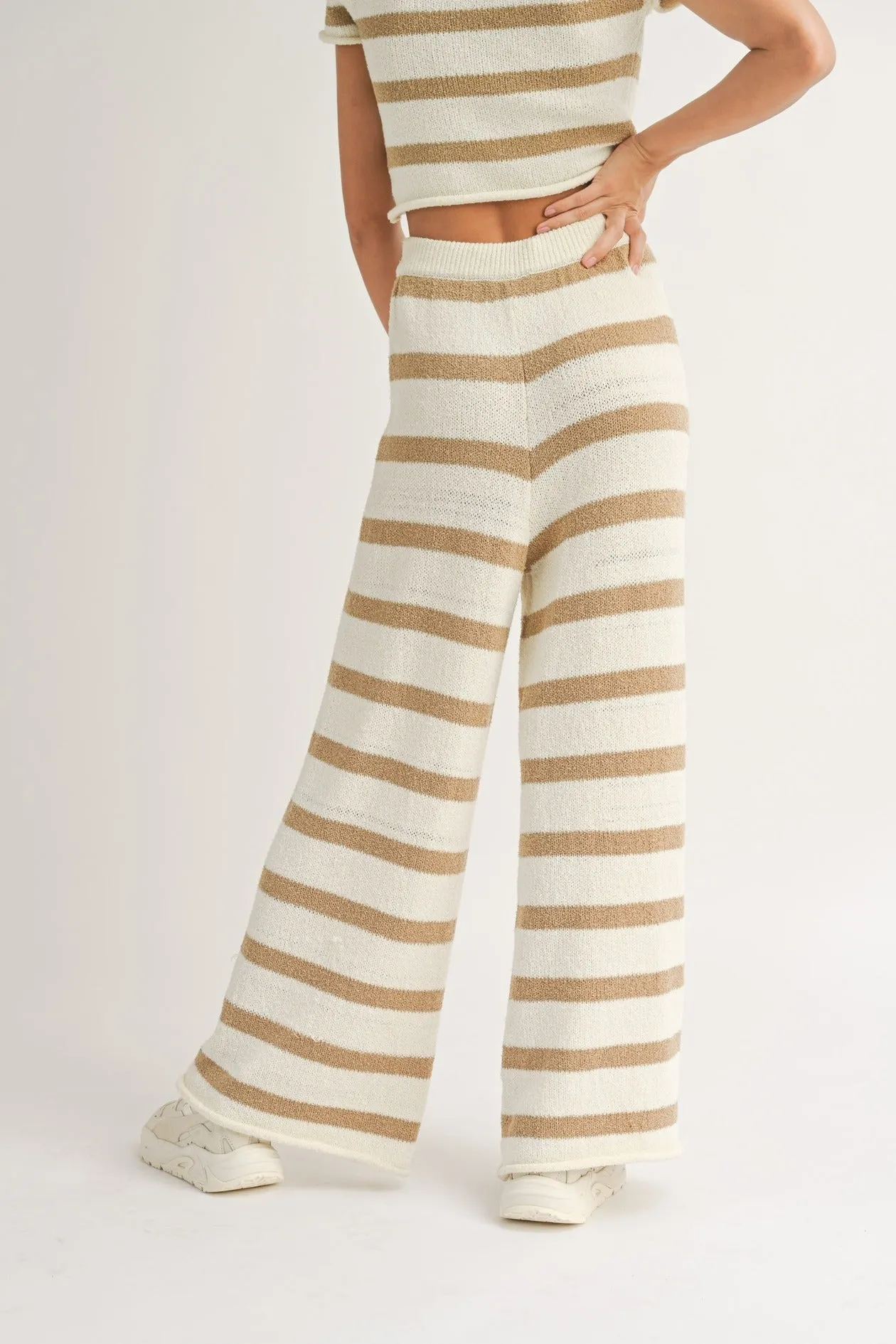 Tan Stripe Jordan Pant