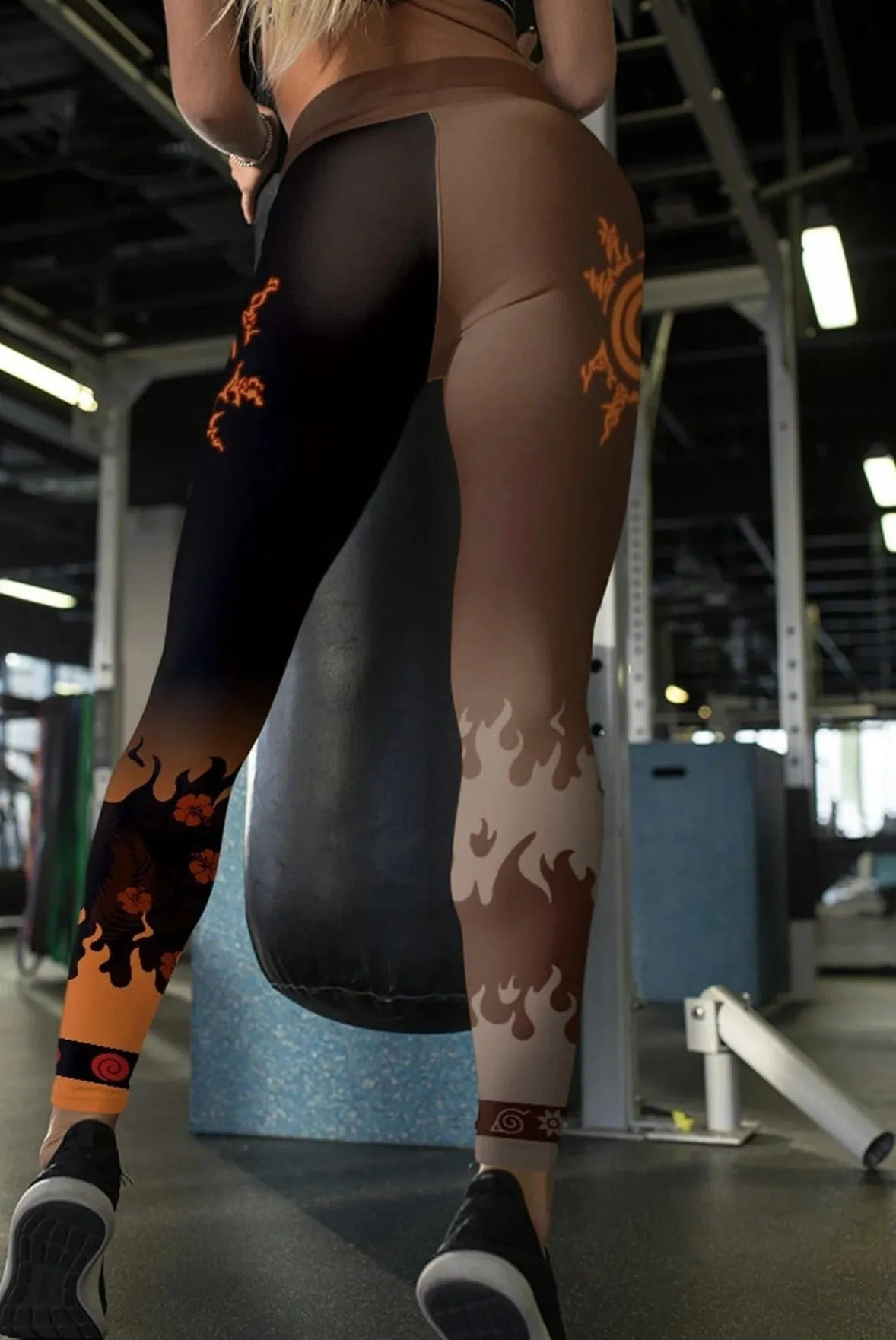 Women's Naruto 'Black Sun' Leggings Yoga Pants