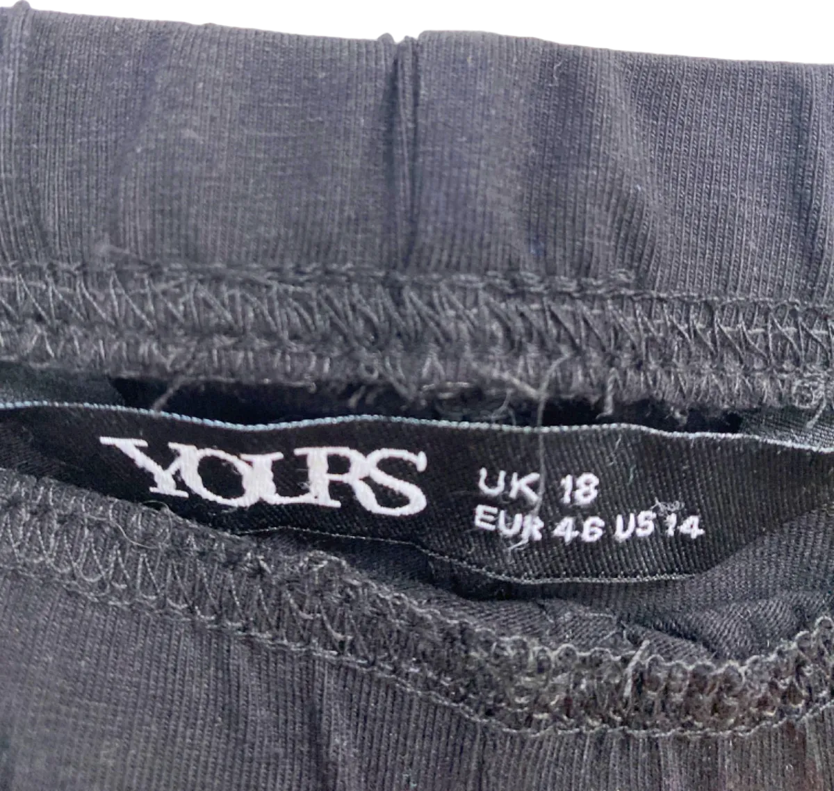 Yours Black Leggings UK 18